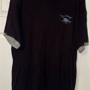 Tommy Bahama Black Tee with Gray Trim